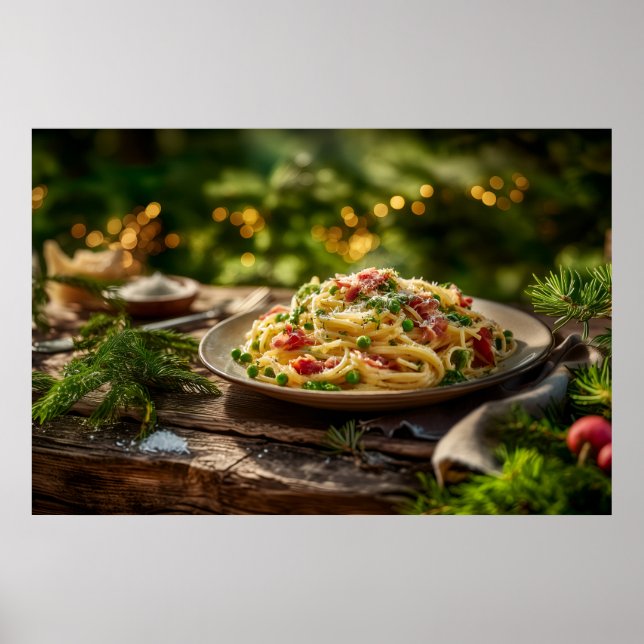 Póster Spaghetti con sardinas y hinojo (Frente)