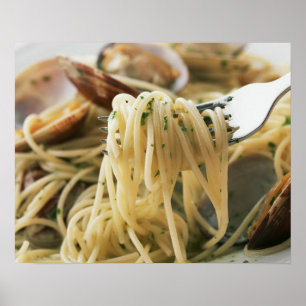 Póster Spaghetti Vongole Bianco
