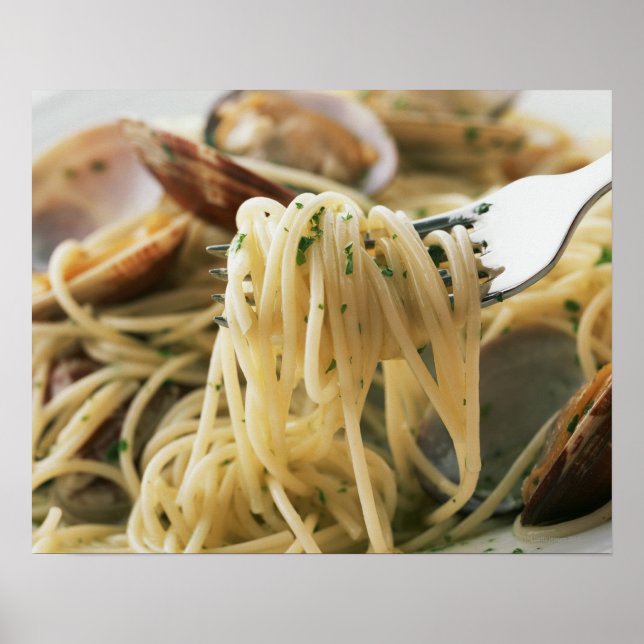 Póster Spaghetti Vongole Bianco (Frente)