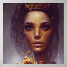 Póster Spaghetti y la diosa de las albóndigas
