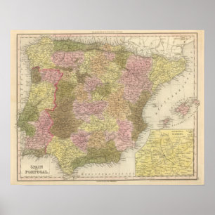 Póster Spain And Portugal