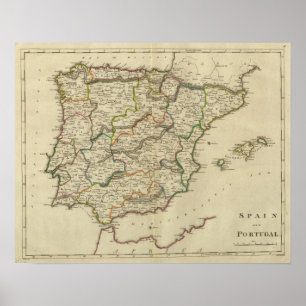 Póster Spain And Portugal