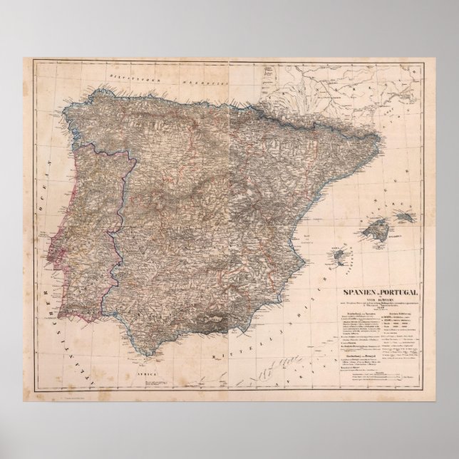 Póster Spain and Portugal 8 (Frente)