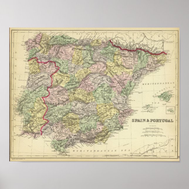 Póster Spain, Portugal 2 (Frente)