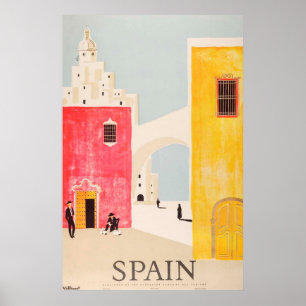 Póster Spain travel poster vintage