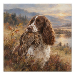 Póster Spaniel de Springer Inglés