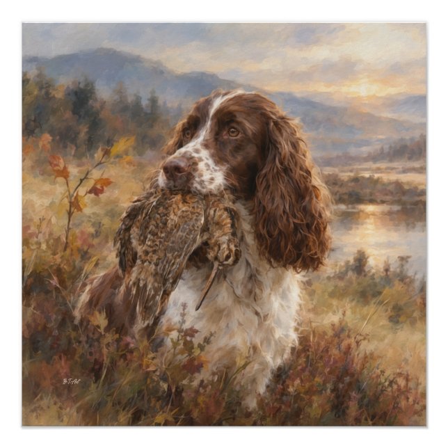 Póster Spaniel de Springer Inglés (Anverso)