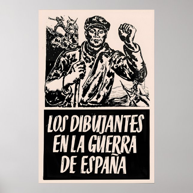Póster Spanish Civil War Propaganda Poster The artists (Frente)
