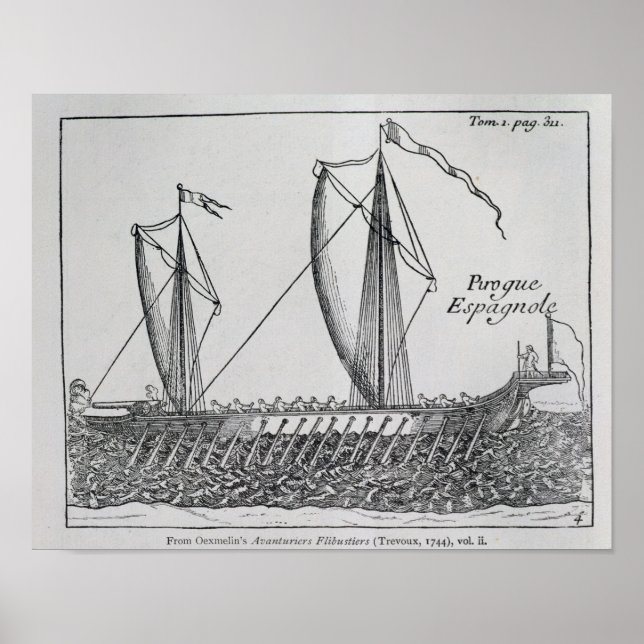 Póster Spanish Ship' (Frente)