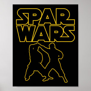 Póster Spar Wars Artes Marciales Taekwondo Karate Lo Dive