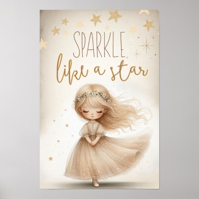 Póster Sparkle like a star (Frente)