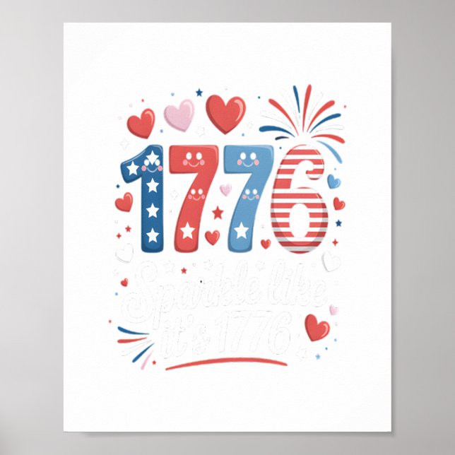 Póster Sparkle Like It's 1776 (Frente)
