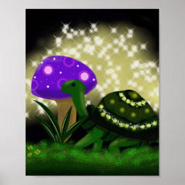 Póster Sparkly Turtle Poster