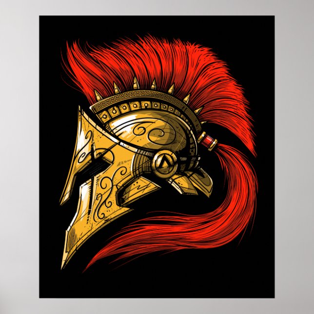 Póster Spartan Helmet (Frente)