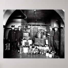 Póster SPEAKEASY BOOTLEG RAID c. 1920