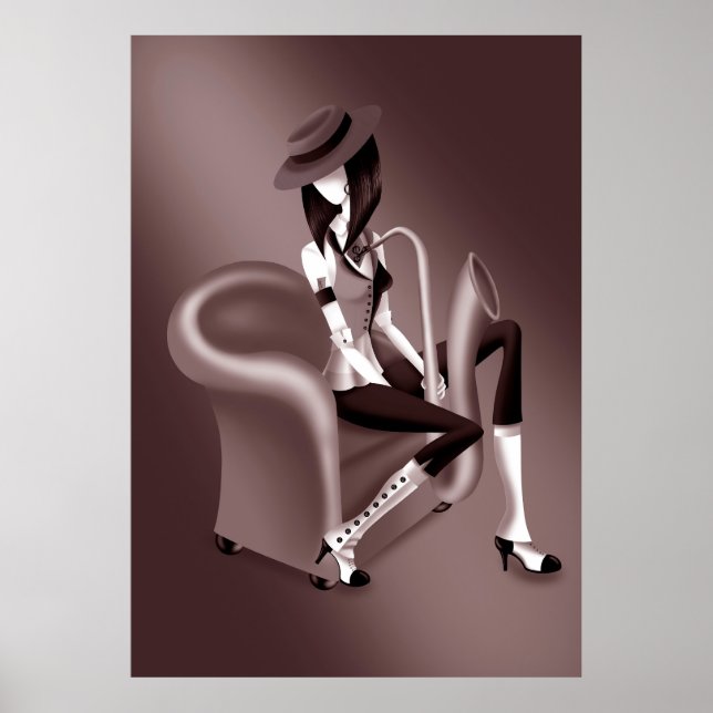 Póster "Speakeasy" - Inspirado en el jazz (Frente)