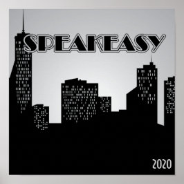 Póster Speakeasy, Poster Fiesta de los años 20