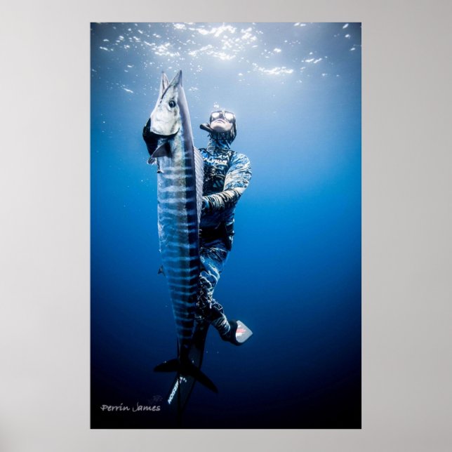 Póster Spearfishing wahoo (Frente)