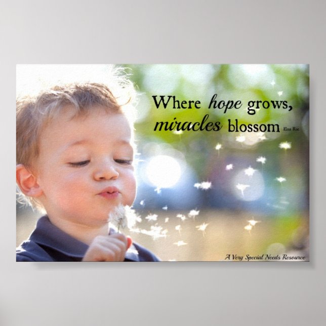 Póster Special Needs Miracles Blossom Poster (Frente)
