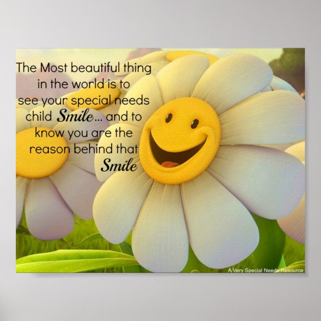 Póster Special Needs Smile Poster (Frente)