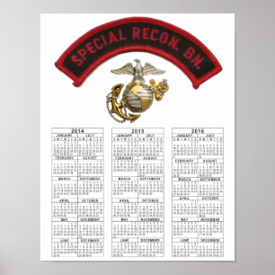 PÓSTER SPECIAL RECON BATTALION USMC