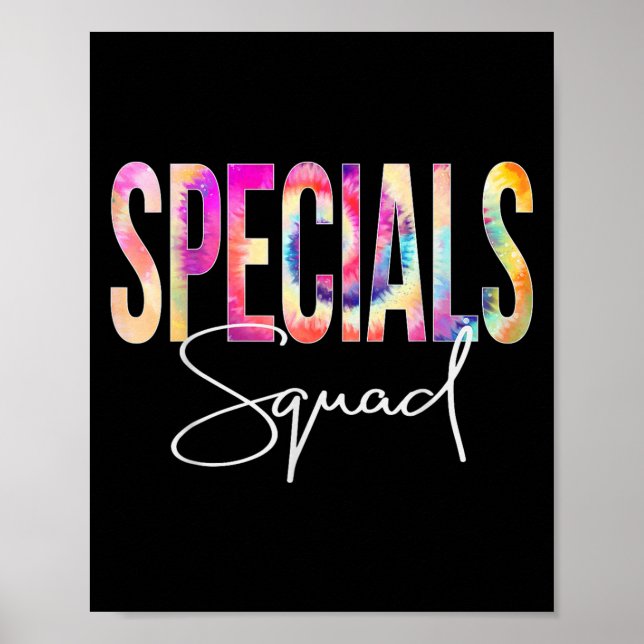 Póster Specials Squad Tie Dye Back To School Women Apprec (Frente)