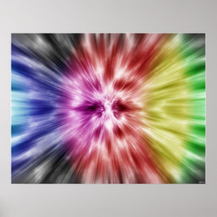 Póster Spectral Tie Dye