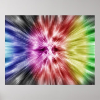 Póster Spectral Tie Dye