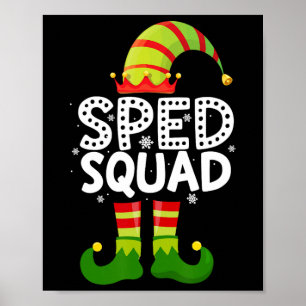 Póster Sped Squad Educación especial para familia santa c