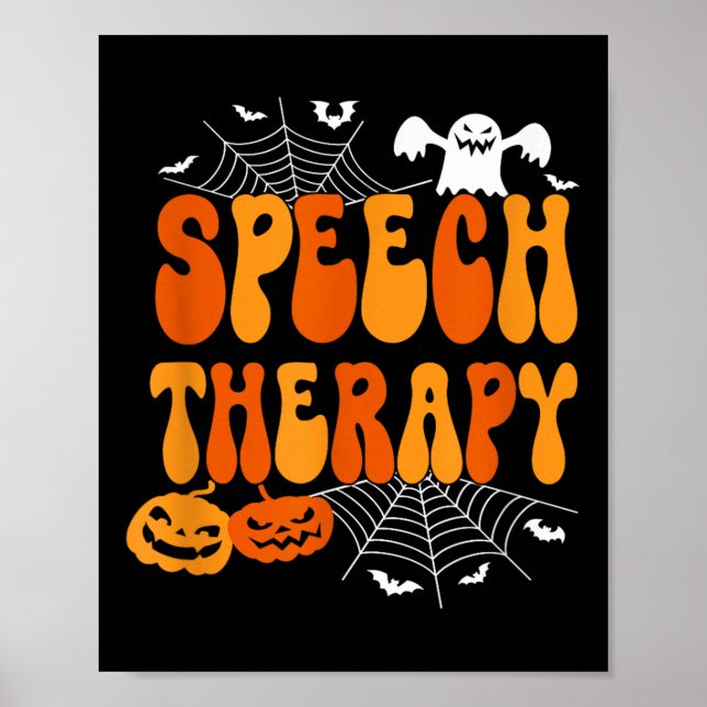Póster Speech Therapy Speech Therast Speech Pathology Hal (Frente)