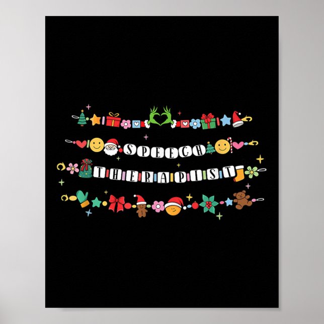 Póster Speech Therast Bracelet Christmas Friendship Slp X (Frente)