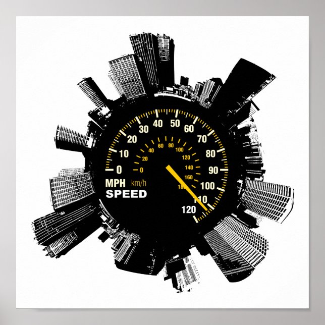 Póster Speed City 1 (Frente)