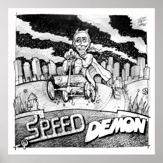 Póster Speed Demon 1 (Frente)
