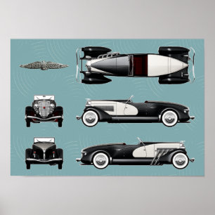 Póster Speedster de Duesenberg