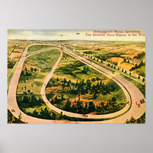 Póster Speedway, Indiana Oldest Operating Race Track