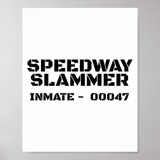 Póster Speedway Slammer. Prisión 47 Costume _1 (Frente)