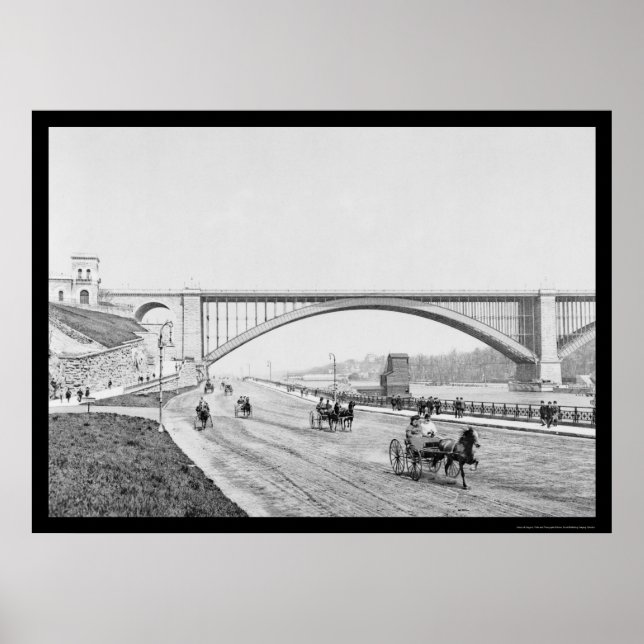 Póster Speedway Washington Bridge Harlem River 1905 (Frente)
