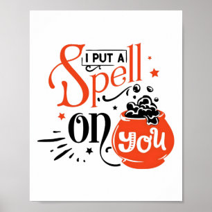 Póster Spell Te Puse En Halloween Sensación De Espuma