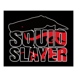 Póster Sperm Whale Giant Squid - Cetacean Lover