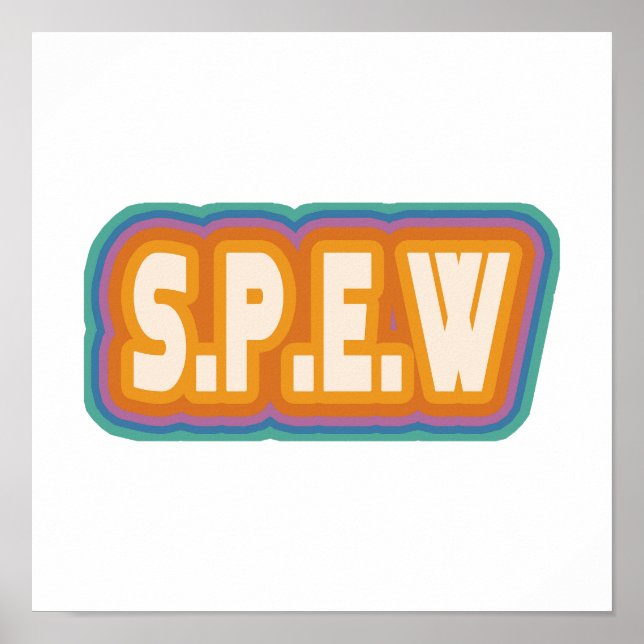 Póster SPEW Society of the Promotion of Elfish Welfare (Frente)