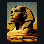 Póster Sphinx Wonders of the World Pop Art Poster<br><div class="desc">Descubre el misterio de la esfinge - Una representación de arte pop Trae la enigmática maravilla de la esfinge a tu casa u oficina con esta sorprendente representación de arte pop. La Gran Esfinge de Giza, una magnífica estatua con el cuerpo de un león y la cabeza de un humano,...</div>