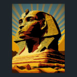 Póster Sphinx Wonders of the World Pop Art Poster<br><div class="desc">Descubre el misterio de la esfinge - Una representación de arte pop Trae la enigmática maravilla de la esfinge a tu casa u oficina con esta sorprendente representación de arte pop. La Gran Esfinge de Giza, una magnífica estatua con el cuerpo de un león y la cabeza de un humano,...</div>