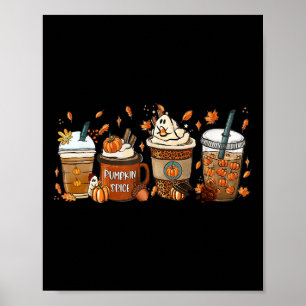 Póster Spice de calabaza de lata de café de café de lata