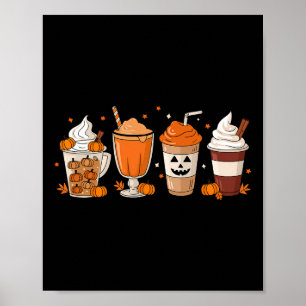 Póster Spice de calabaza de lata de café de café de lata