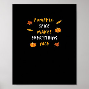 Póster Spice De Calabaza Y Todo El Buen Lema Esencial