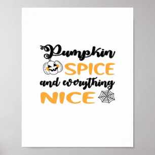 Póster Spice De Calabaza Y Todo Lo Bonito Cita Para El Ot
