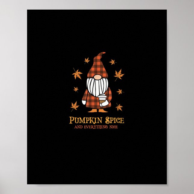 Póster Spice De Calabaza Y Todo Lo Bueno Cae Beber De Gno (Frente)