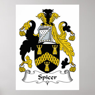 Póster Spicer Family Crest