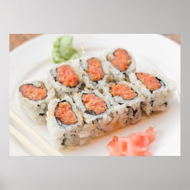 Póster Spicy Tuna Roll Sushi (Frente)