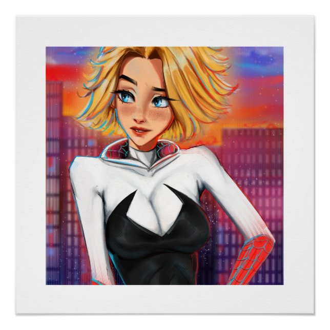 Póster Spider Gwen Print (Anverso)